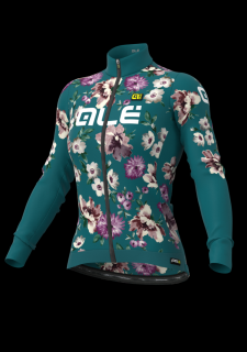 Zateplený cyklistický dres ALÉ GRAPHICS PRR FIORI green Varianta: Veľkosť M