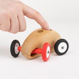 Autíčko Finger Car přírodní lesklé - starší model