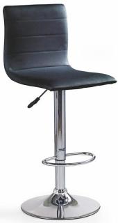 Barová stolička H-21, ekokoža čierna