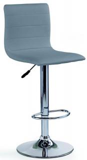 Barová stolička H-21, ekokoža sivá
