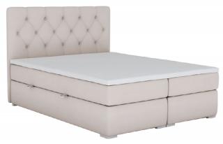 Boxspring ESHLY 160, látka MONO 232 béžová