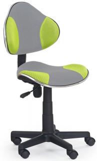 Detská stolička FLASH 2,  látka sivá/látka zelená
