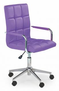 Detská stolička GONZO 2, ekokoža fialová