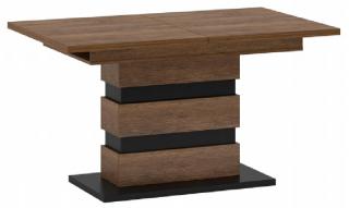 Jedálenský stôl DELIS S rozkladací , dub bolzano/čierna