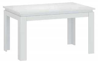 Jedálenský stôl LINDY rozkladací, biela lesk