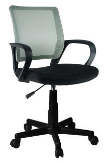 Kancelárska stolička ADRA, sieťovina čierna/sieťovina sivá