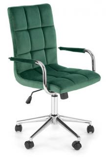 Kancelárska stolička GONZO 4, látka VELVET tmavá zelená