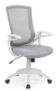 Kancelárska stolička IGOR, látka sivá/sieťovina sivá