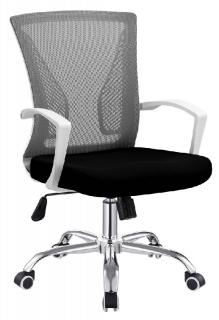 Kancelárska stolička IZOLDA, sieťovina sivá/sieťovina čierna