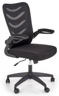 Kancelárska stolička LOVREN, látka čierna/sieťovina čierna