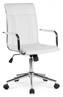 Kancelárska stolička PORTO 2, ekokoža biela