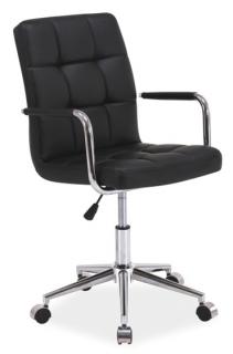 Kancelárska stolička Q-022, ekokoža čierna