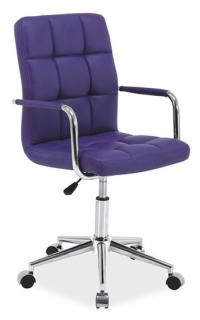 Kancelárska stolička Q-022, ekokoža fialová