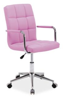 Kancelárska stolička Q-022, ekokoža ružová