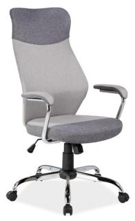 Kancelárska stolička Q-319, látka sivá/látka tmavá sivá