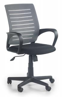 Kancelárska stolička SANTANA, látka čierna/sieťovina sivá