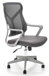 Kancelárska stolička SANTO, sieťovina sivá/látka sivá