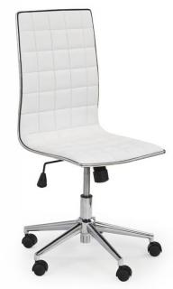 Kancelárska stolička TIROL, ekokoža biela