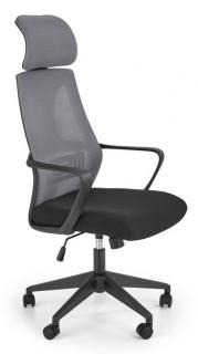 Kancelárska stolička VALDEZ, látka čierna/sieťovina sivá