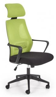 Kancelárska stolička  VALDEZ, látka čierna/sieťovina zelená