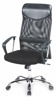 Kancelárska stolička VIRE, látka čierna/sieťovina čierna