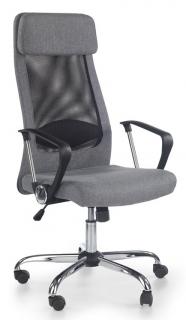 Kancelárska stolička ZOOM, látka sivá/sieťovina čierna