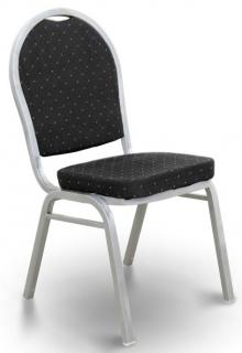 Konferenčná stolička JEFF 2 NEW, látka čierna