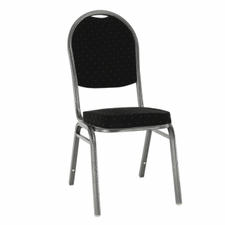 Konferenčná stolička JEFF 3 NEW, látka čierna