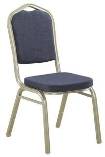 Konferenčná stolička ZINA 2 NEW, látka sivá