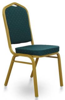 Konferenčná stolička ZINA 2 NEW, látka zelená