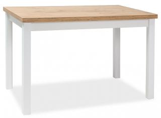 Stôl ADAM 120x68, dub lancelot/biela