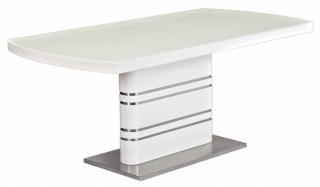 Stôl GUCCI 140, biela/biely lak