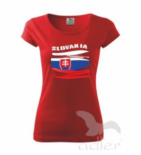 A.T. Tričko dámske Slovakia - červené