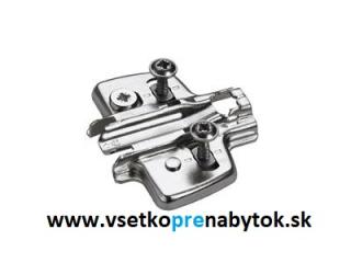 Montážna platnička HETTICH 8099 s excentrom (zvýšenie 1,5 mm)