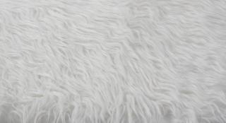 Umelá kožušina bielá, šírka 150, vlas 40 mm
