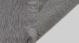 Umelá kožušina melír - svetlo šedé, šírka 150 cm vlas 60 mm