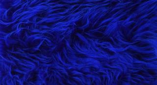 Umelá kožušina, modrá, šírka 150, vlas 40 mm, metráž