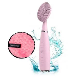 Cosmetic set PINK: Electric Cleansing brush PINK a hubka pre odličovanie