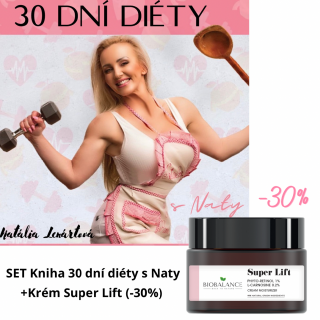 Set Kniha 30 dní diéty s Naty + Krém Super Lift  (zľava 30%)