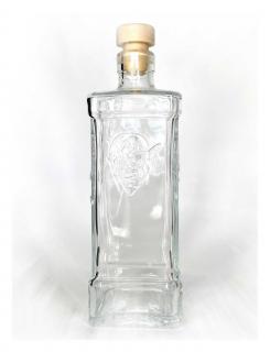 Flaša Horor s reliéfom (Darčeková flaša na destilát)