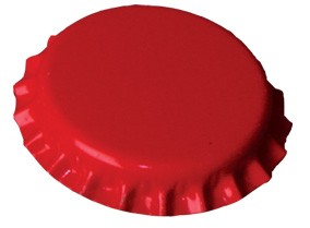 Korunky šampusky červené 29 mm 200ks (Korunkové uzávery)