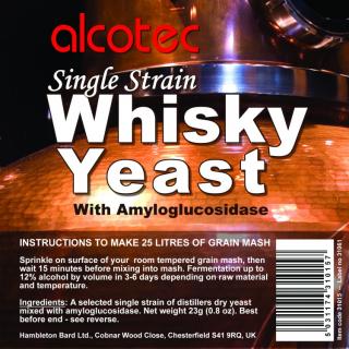 Kvasnice Alcotec Single Strain WH  Whisky   (Kvasnice na 25 l obilného či kukuřičného kvasu)