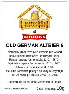 Kvasnice Old German Altbier  (Kvasnice vrchné OGA)