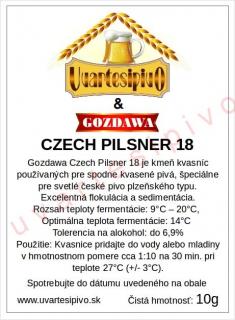 Kvasnice spodné Czech Pilsner 18  100g (Vákuované kvasnice CP 18 )
