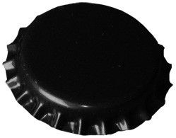 Zátky 100 ks - čierne (Korunkové uzávery)