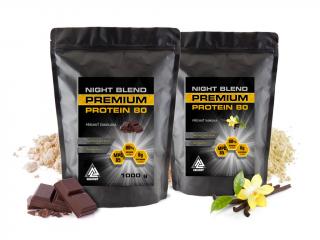 1+1 Free Night Blend Premium Protein 80 VALKNUT Príchuť: Vanilka + Čokoláda, Obsah balení: 1000 g