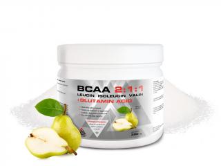 BCAA 2:1:1 + Glutamín Acid VALKNUT 300 g v prášku viac príchutí Príchuť: Hruška, Obsah balenia: 300 g