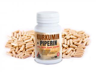 Kurkumín + piperín VALKNUT 120 kapsúl