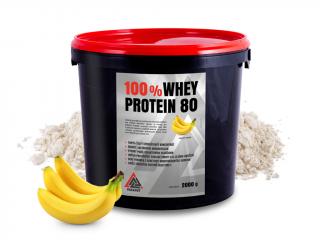 Whey Proteín 80 srvátkový koncentrát VALKNUT 2 kg Príchuť: Banán, Obsah balenia: 2 kg