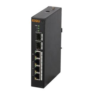 ERBU E-EFS-0402-60-M-96 4portový PoE switch